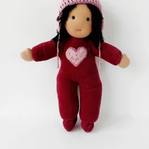 muñeca morena corazon